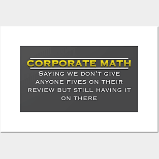 Corporate Math: The Hilarious Hypocrisy Unveiled Posters and Art